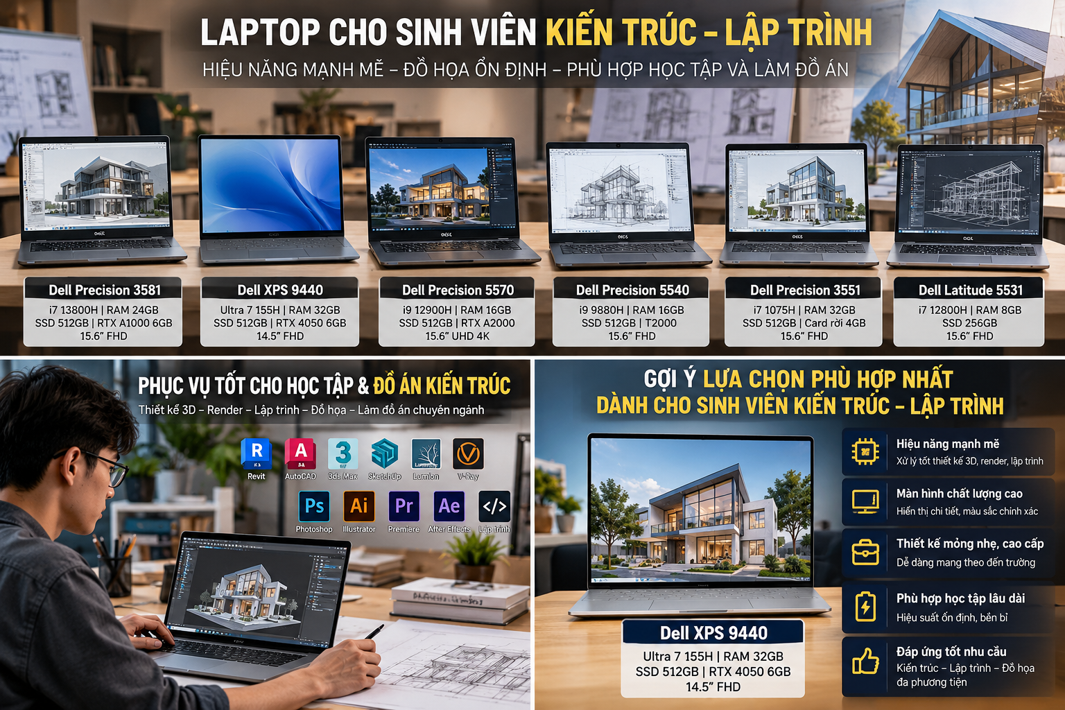 Sinh viên nên chọn laptop đồ họa nào 2026